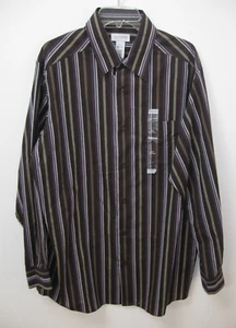 Concepts by Claiborne Men Shirt Long Sleeve S XLT Button Down Cotton Blend - Picture 1 of 5