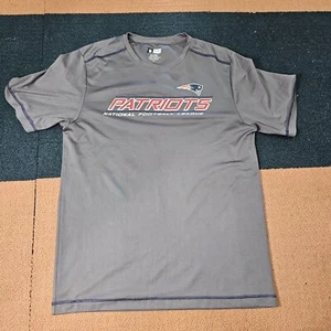 NEW ENGLAND PATRIOTS Graphic Mens T-Shirt Large Gray NFL Football Team R9a - Bild 1 von 9