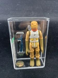 Vintage 1980 Kenner STAR WARS Bossk Action Figure AFA 60 Orange Head, Flat Paint - Picture 1 of 3