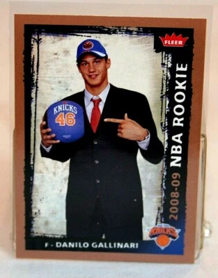 2008-09 Fleer Danilo Gallinari *ROOKIE* Card #206 New York Knicks - Image 1 of 2