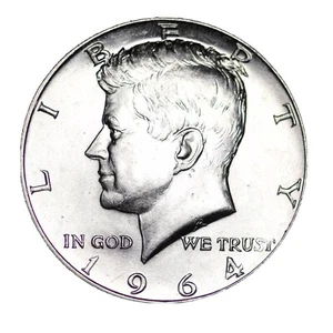 1964-D Kennedy Silver Half Dollar NICE GEM BU FREE SHIPPING! - Picture 1 of 2