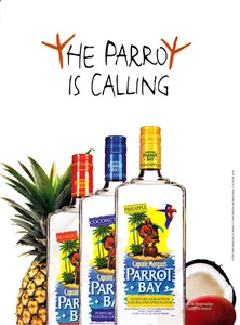 CAPTAIN MORGAN RUM AD #62 RARE 2004 OUT OF PRINT "PARROT BAY"  - Picture 1 of 1