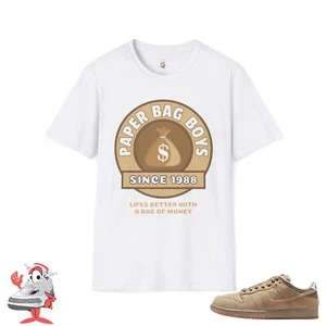 Bolsa de Papel Niños Camiseta Combinación para Nike SB Dunk Low Parachute Beige Money Hustler - Imagen 1 de 13