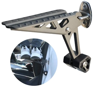 Car Door Step, Foldable Door Latch Hook Step Both Foot Stand Pedal Ladder Univer - Picture 1 of 6