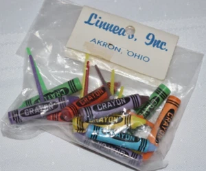 Crayon Mini Cupcake Picks Cake Decor New in Pack Vintage New in Pack - Picture 1 of 7
