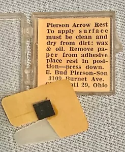 Vintage *PIERSON* Nylon LongBow Recurve Target Hunting Archery Arrow Rest ~~#009 - Picture 1 of 4