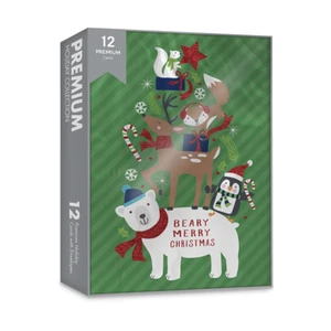 Beary Merry Christmas - Premium Boxed Holiday Cards - 12ct. - Picture 1 of 1