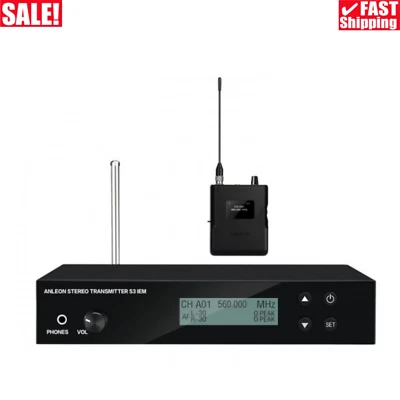 ANLEON S3D Transmitter Receiver Kit Stereo Wireless In-Ear Monitor System - Bild 1 von 4
