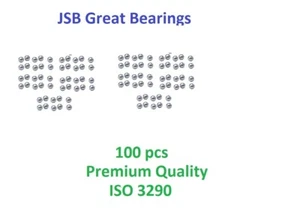 (QTY.100) 3/16" Bearing balls G10 ball 3/16 inch premium precision chrome steel - Picture 1 of 4