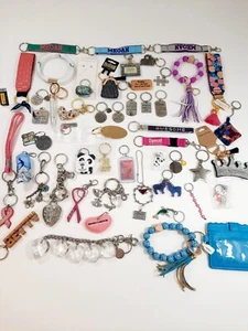 Big Keychain Lot 45 Inspirational Best Friend Fun Fashion Keychains Great Gifts - Picture 1 of 20