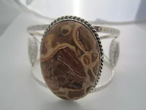 Bracciale Bracciale Pietra Tono Argento Vintage Gioielli Etnici da Donna - Foto 1 di 1
