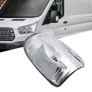 Left For Ford Transit MK8 2014 ON Door Wing Mirror Clear Indicator Lens Light - Picture 1 of 12