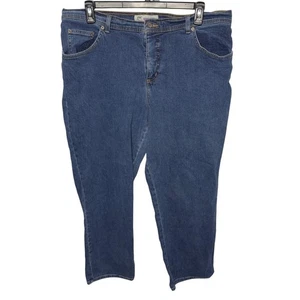 Just My Size Dark Indigo straight leg jeans size 22W/29 petite - Picture 1 of 4