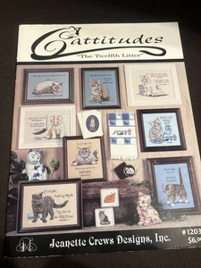 Cattitudes 12. Wurf Kreuzstich Musterbuch Katzen Jeanette Crews 1203 Gratis S - Bild 1 von 4