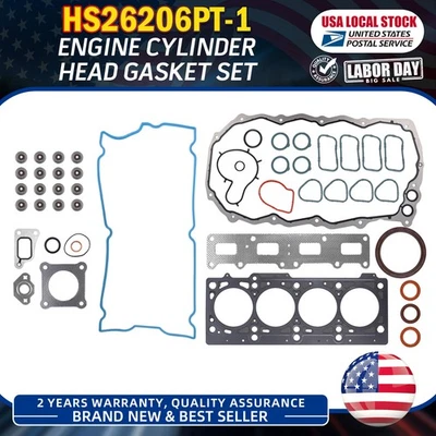 HS26206PT-1 Cylinder Head Gasket Bolts Set For For 2001-2010 Chrysler PT Cruiser Foto 1 de 4
