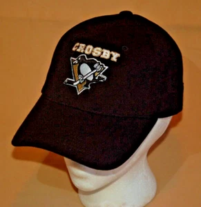 Sidney Crosby ~ Baseball Style Cap ~ Pgh Penguins Black Hat ~ One-Size Fits All - Picture 1 of 6