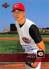 Thomas Pauly autographed baseball card (Reds) 2003 Upper Deck Star Rookie #56