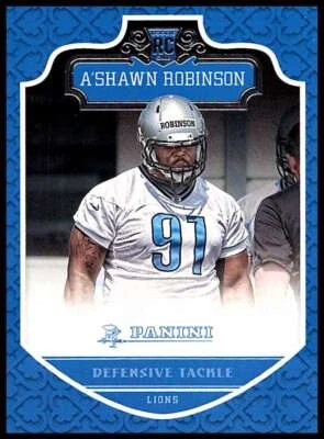 A'Shawn Robinson 2016 Panini Rookies #258 NFL RC Rookie Lions ID:121015 - Image 1 of 2
