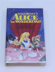 VTG VHS Walt Disney Black Diamond Classic Alice in Wonderland Movie Animation - Imagen 1 de 4