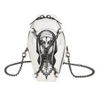 Women Mobile Phone Bag Chain Shoulder Bag Ghost/Cross/Skull Halloween Clutch Bag
