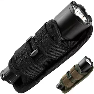 Tactical Flashlight Holster 360 Degree Holder for Police Military Security Belt - Picture 1 of 13