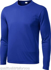 YOUTH MOISTURE WICKING DRY FIT SPORT-TEK Long Sleeve T-SHIRT NEW XS-XL YST350LS  - Picture 1 of 18