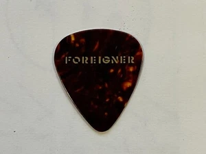 Foreigner Mick Jones Guitar Pick 69 RARE Mid 1990s Tours Tortoise w/ Gold Print - Picture 1 of 2