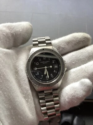 Buzo militar vintage Hamilton Khaki Sub 660 ft 9745B Foto 1 de 4