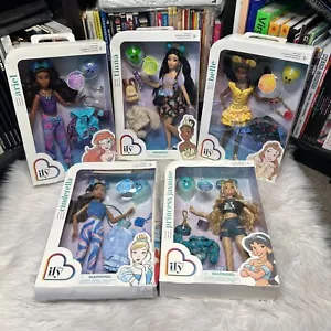 DISNEY ILY 4EVER DOLLS SET ARIEL, PRINCESS JASMINE, BELLE, CINDERELLA & TIANA - Picture 1 of 5