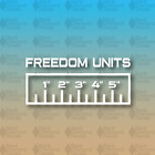 Freedom Units Ruler Math Science Mechanic Shop Military 6" Custom Vinyl Decal