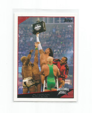 CM PUNK 2009 TOPPS WWE MONEY IN THE BANK LADDER MATCH CARD #79