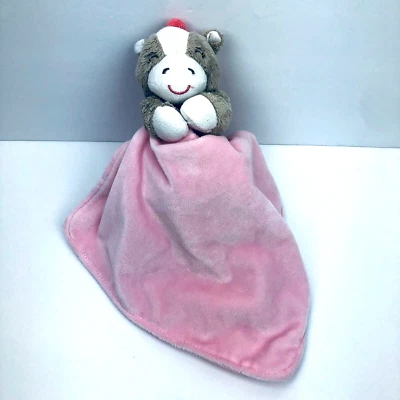 Manta de seguridad Carters rosa caballo pony de felpa con sonajero Lovey Foto 1 de 4