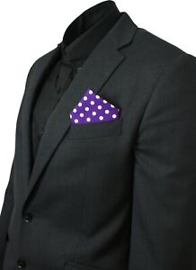 Relco Mens Pocket Handkerchief Square Paisley Floral Tartan Check Hanky Suit Mod