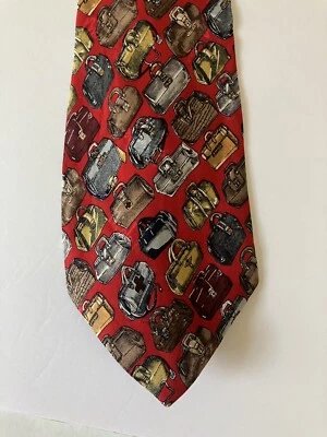 Nicole Miller Hombre Corbata Seda Satén Vintage Bolsas Médicas 57" Foto 1 de 4