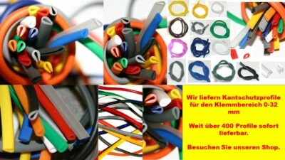 Ideal für den Modellbau: Kantenschutz U-Profil für Bleche bis 2mm - dunkelgrün - Bild 1 von 2