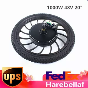 1000W 48V 20" Front Wheel Electric Bicycle Conversion Kit Motor Hub E Bike - Picture 1 of 7