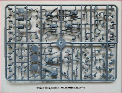 WARGAMES ATLANTIC Grappe Conquistadors Figurines 28mm plastique