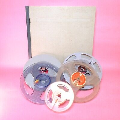 Vintage Photax 200ft/60m Projector Reel Can Dual 8mm Automatic & Manual + Others • 22.76€