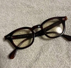 JULIUS TART OPTICAL AR Eyeglass Demi Amber Temple Length 145mm w/ Glasses Case - Picture 1 of 4