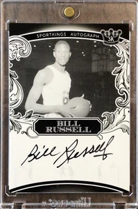 2020 Sport Kings Bill Russell Autographs #A61 Boston Celtics HOF - Picture 1 of 2