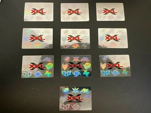 Lote de 10 pegatinas con logotipo de fútbol americano XFL #2 2001 de colección raras Vince McMahon WWE - Imagen 1 de 6