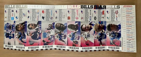 ROBERT WOODS DEBUT 2013 NFL BUFFALO BILLS FULL TICKETS 10 HOME GAMES w PATRIOTS Cover