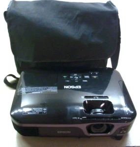 Epson EX7210 Model H428A LCD Projector W/ Power Cord Case & Remote - free ship - Photo 1/4