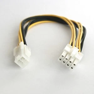 ATX 2.0 Strom-Adapter-Kabel P4 / EPS-Stecker 8/4 PC-Netzteil intern 8-pol 4-pin - Bild 1 von 1