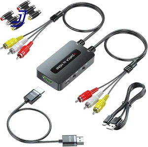 Dual RCA to HDMI Converter Support 4 : 3/16 : 9 Aspect Ratio Switch, 2 Port AV - Picture 1 of 12