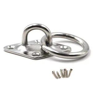 M10 Pad Eye Plate 304 Stainless Steel Ceiling Hook Heavy Duty Wall Mount Hook... - Picture 1 of 9