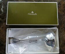 ALBI FAT & LEAN GRAVY LADLE CHRISTOFLE SERVER SPOON SAUCE Silver plated NEW