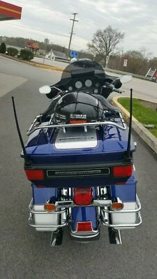 Paquete de 2 antenas de radio eléctricas AM/FM/XM/CB Black Whip de 13" para Harley-Davidson Foto 1 de 4