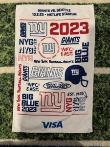 New York Giants vs Seattle Seahawks MetLife Stadium Rally Towel 10/2/23 - Picture 1 of 1