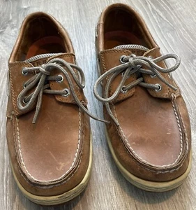 SPERRY Top Sider Men Billfish 3 Eye Boat Shoe Dark Tan 0799320 Boat Shoe 8 M - Picture 1 of 14